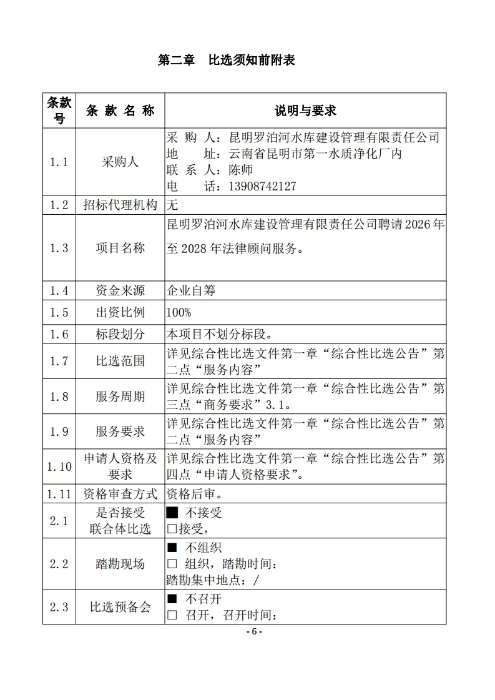 昆明羅泊河水庫建設(shè)管理有限責任公司聘請2026-2028年法律顧問綜合性比選文件.pdf_page_07